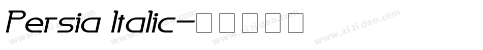 Persia Italic字体转换
